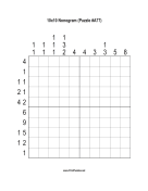 Nonogram - 10x10 - A77 Print Puzzle