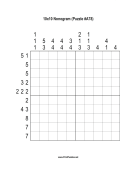 Nonogram - 10x10 - A78 Print Puzzle