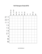 Nonogram - 10x10 - A79 Print Puzzle