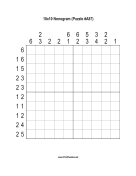 Nonogram - 10x10 - A87 Print Puzzle