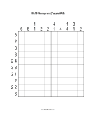 Nonogram - 10x10 - A9 Print Puzzle