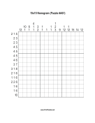 Nonogram - 15x15 - A61 Print Puzzle