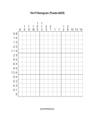 Nonogram - 15x15 - A85 Print Puzzle