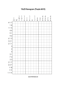 Nonogram - 15x20 - A10 Print Puzzle
