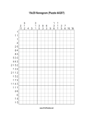 Nonogram - 15x20 - A207 Print Puzzle