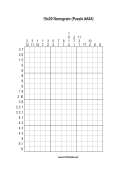 Nonogram - 15x20 - A84 Print Puzzle