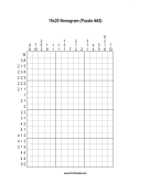 Nonogram - 15x20 - A9 Print Puzzle