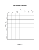Nonogram - 20x20 - A1 Print Puzzle