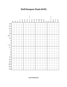 Nonogram - 20x20 - A102 Print Puzzle