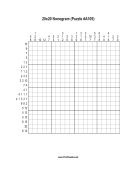 Nonogram - 20x20 - A105 Print Puzzle