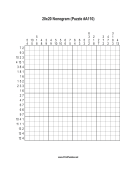 Nonogram - 20x20 - A110 Print Puzzle