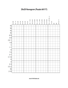 Nonogram - 20x20 - A117 Print Puzzle