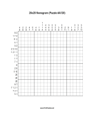Nonogram - 20x20 - A120 Print Puzzle
