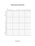 Nonogram - 20x20 - A122 Print Puzzle