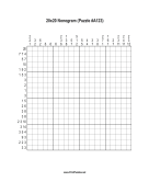 Nonogram - 20x20 - A123 Print Puzzle