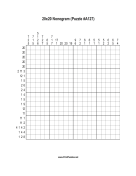 Nonogram - 20x20 - A127 Print Puzzle