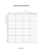 Nonogram - 20x20 - A14 Print Puzzle