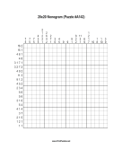 Nonogram - 20x20 - A142 Print Puzzle