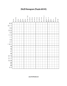 Nonogram - 20x20 - A143 Print Puzzle