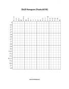 Nonogram - 20x20 - A148 Print Puzzle