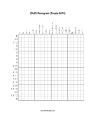 Nonogram - 20x20 - A15 Print Puzzle