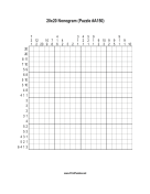 Nonogram - 20x20 - A150 Print Puzzle