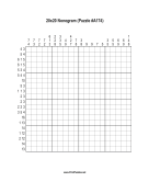 Nonogram - 20x20 - A174 Print Puzzle