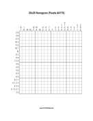 Nonogram - 20x20 - A176 Print Puzzle