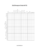 Nonogram - 20x20 - A179 Print Puzzle
