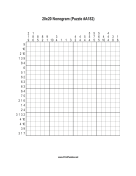 Nonogram - 20x20 - A182 Print Puzzle