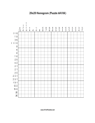 Nonogram - 20x20 - A184 Print Puzzle