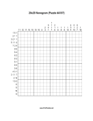 Nonogram - 20x20 - A187 Print Puzzle