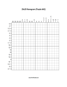 Nonogram - 20x20 - A2 Print Puzzle