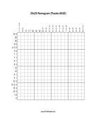 Nonogram - 20x20 - A20 Print Puzzle