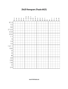 Nonogram - 20x20 - A23 Print Puzzle