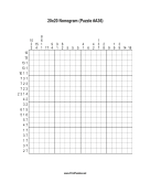 Nonogram - 20x20 - A36 Print Puzzle
