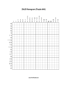 Nonogram - 20x20 - A4 Print Puzzle