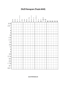 Nonogram - 20x20 - A48 Print Puzzle