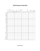 Nonogram - 20x20 - A5 Print Puzzle
