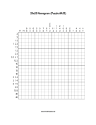 Nonogram - 20x20 - A53 Print Puzzle