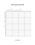 Nonogram - 20x20 - A55 Print Puzzle