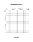 Nonogram - 20x20 - A57 Print Puzzle