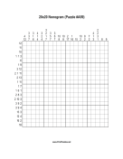 Nonogram - 20x20 - A59 Print Puzzle