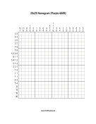 Nonogram - 20x20 - A69 Print Puzzle