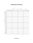Nonogram - 20x20 - A7 Print Puzzle