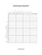 Nonogram - 20x20 - A71 Print Puzzle