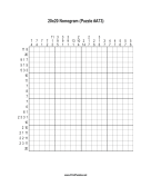 Nonogram - 20x20 - A73 Print Puzzle