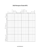 Nonogram - 20x20 - A76 Print Puzzle