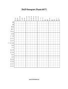 Nonogram - 20x20 - A77 Print Puzzle
