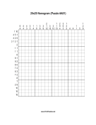 Nonogram - 20x20 - A81 Print Puzzle